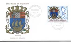1974 SAINT-PIERRE ET MIQUELON,FRANCE, FIRST DAY COVER 1 STAMP, COAT OF ARMS