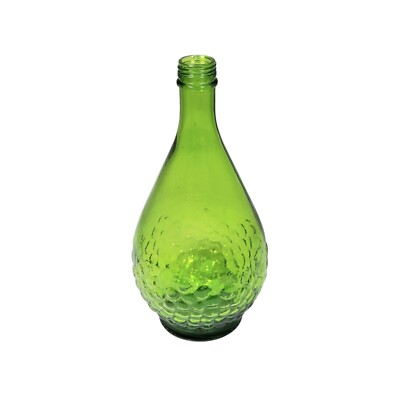 Vtg Gallo Green Glass Wine Bottle Half Gallon Embossed 3D Grapevine Pattern B