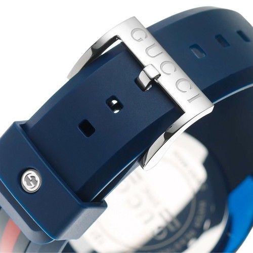 Gucci YA137104 Sync Blue Dial Silicone Strap Men's Watch - Blue - Picture 5 of 6