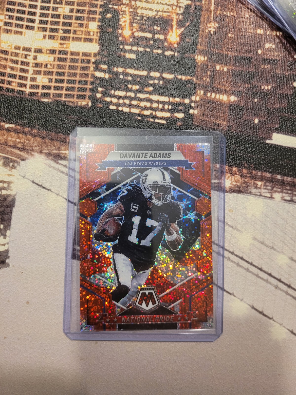2023 Panini Mosaic - Red Sparkle #120 Davante Adams Raiders