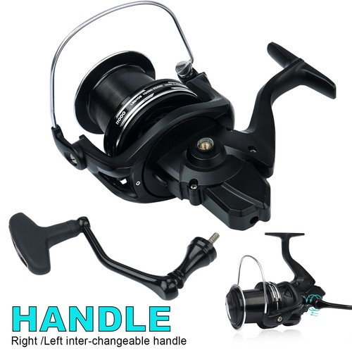 Carrete de pesca giratorio de fundición de tiro largo 7+1 rodamientos 44 lb cuerpo de grafito de arrastre máximo - Imagen 4 de 20