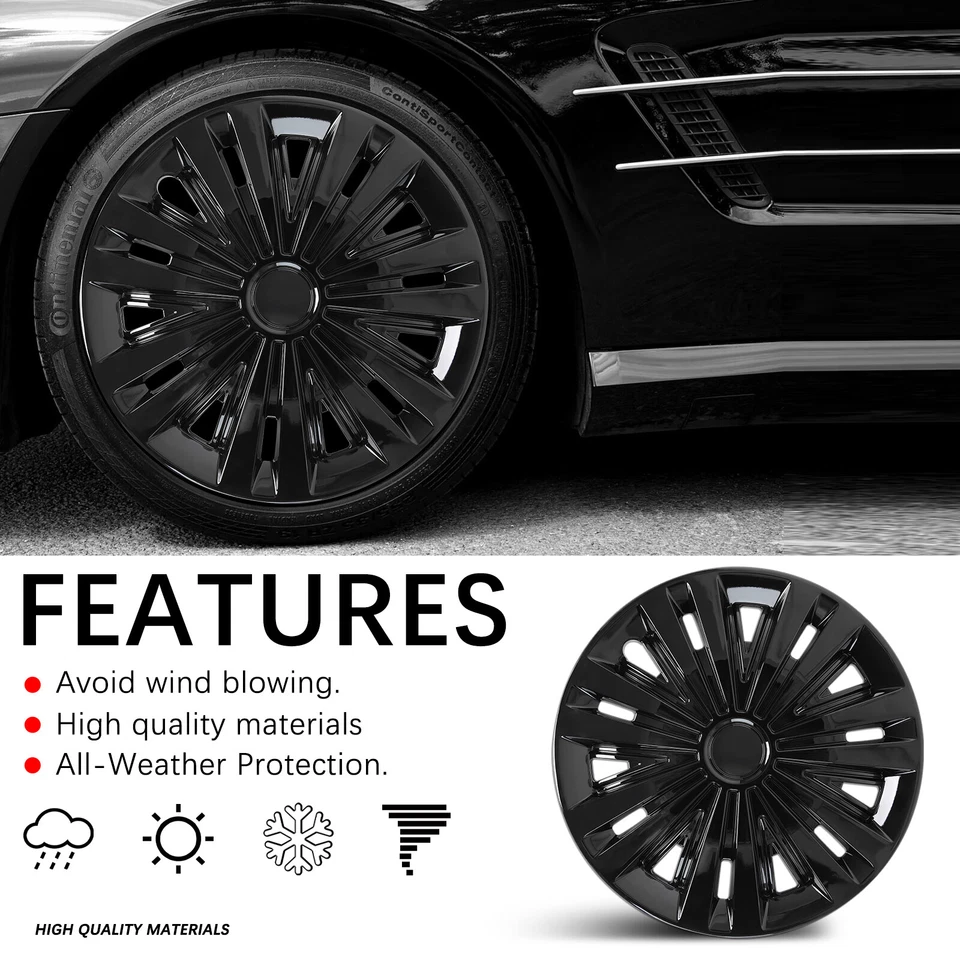 Tapacubos cubierta rueda 4x 16" para Scion xB xD 2008-2015 se adapta a neumáticos R16 y llantas de acero Foto 4 de 4