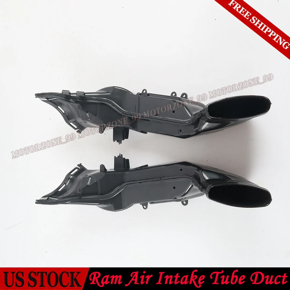 Black Ram Air Intake Tube Duct For Honda CBR 1000RR 2008-2011 CBR 1000 RR 08-11 Foto 3 de 4