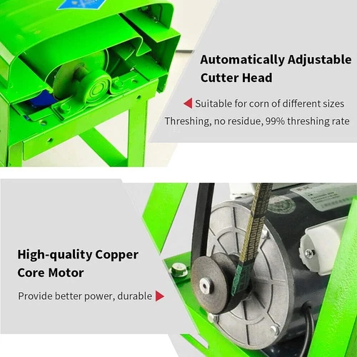 Trebbiatrice elettrica mais 2200W 220V Sheller trebbiatrice strisce macchina farm - Foto 7 di 19