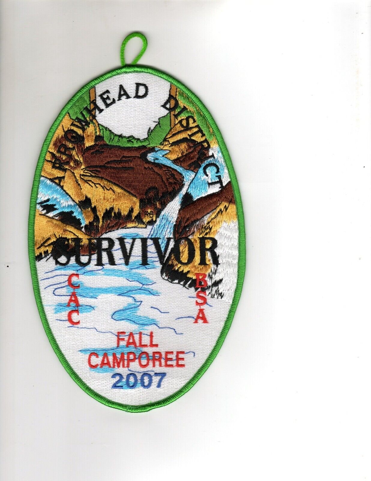 2007  ARROWHEAD DISTRICT FALL CAMPOREE SURVIVOR  PATCH