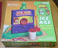 Vintage 1985 Dinos Ice Age Sno-Cone Machine Lanard Toys Collectible Flintstones