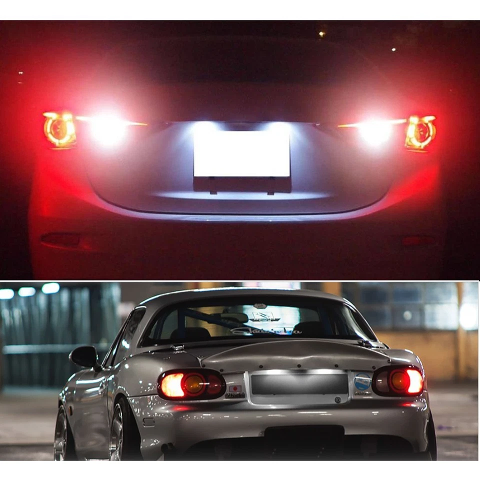 LED License Plate Light Lamp Assembly Set for 99-05 Mazda Miata Tribute MPV EAH - Image 4 of 4