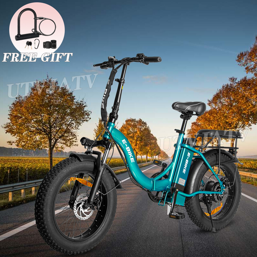 Axiniu 750W Electric Bike for Adult 20&rdquo; Fat Tire 36V 13A Battery Mountain Bike