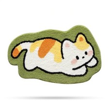 Cute Animal Bath Mat Extra Soft Absorbent Bath Rug Nonslip Comfortable Bathroom