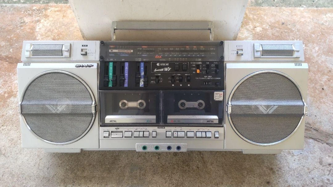 GF-757 SHARP THE SEARCHER-W Boombox Ghetto Blaster Vintage | eBay