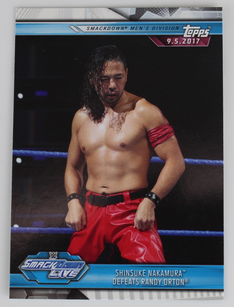 Shinsuke Nakamura WWE Wrestling Trading Card Topps Raw Smackdown