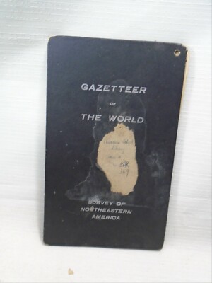 Bullard 1909 Gazetteer Map Maritime Province North Eastern America Fold Out Book