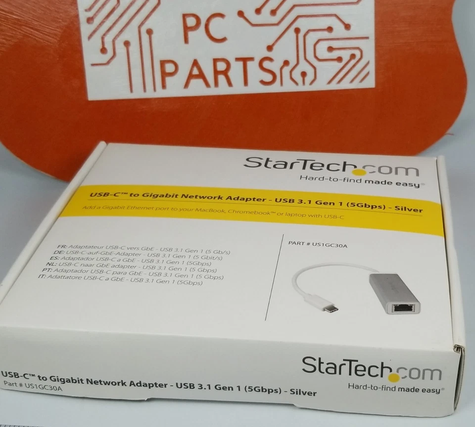 StarTech US1GC30A USB-C to Gigabit Ethernet Adapter Aluminum Thunderbolt 3 - Image 2 of 4