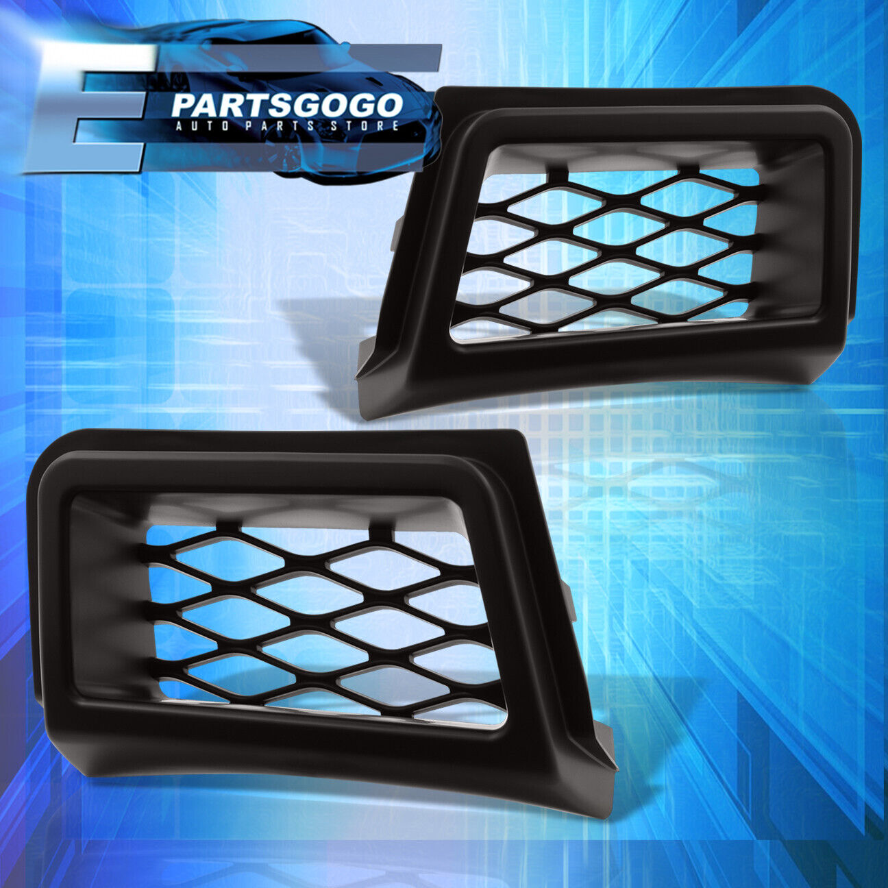 For 03-07 Chevy Silverado 1500 SS Front Lower Bumper Air Duct Cover Grille Pair