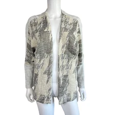 Anthropologie Dolan Open Front Light Jacket Top Dolman Sleeve Textured Knit M
