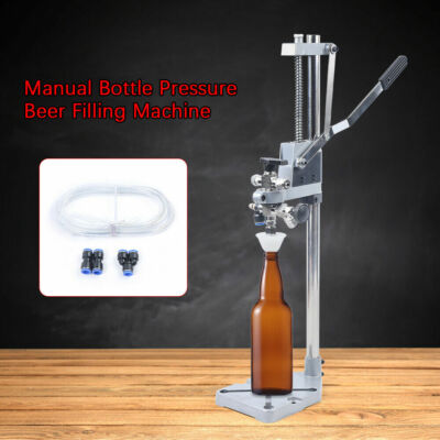 #ad Manual Beer Filling Machine Counter Pressure Bottle Filler for Glass Convoluted $76.50