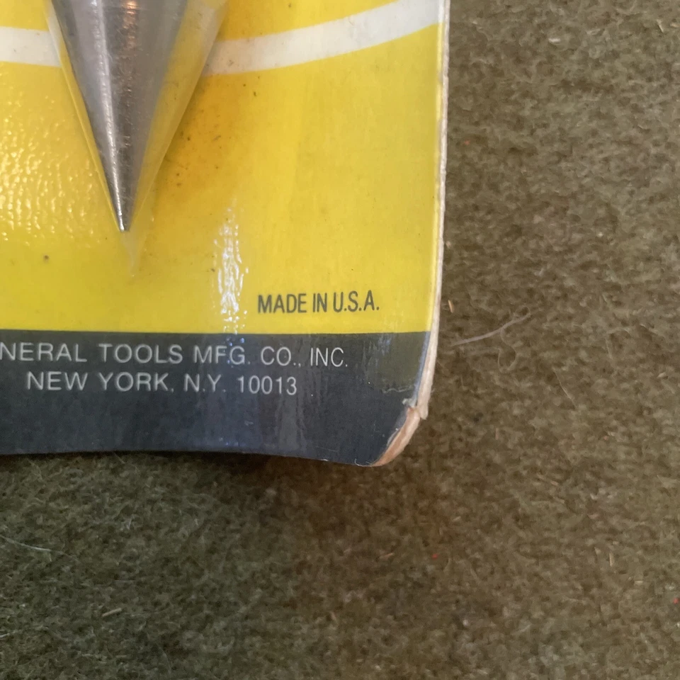 VINTAGE Plumb Bob New USA 🇺🇸 GENERAL TOOLS MFG. CO. Ny, NY NOS - Image 4 of 4