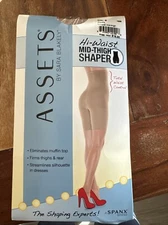 Assets by Sarah Blakely Size 5 Hi-Waist Mid-Thigh Nude Shaper Short
