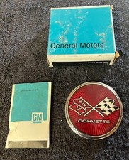 Corvette Gas Door Emblem 1975-76 - Nos Gm 358737