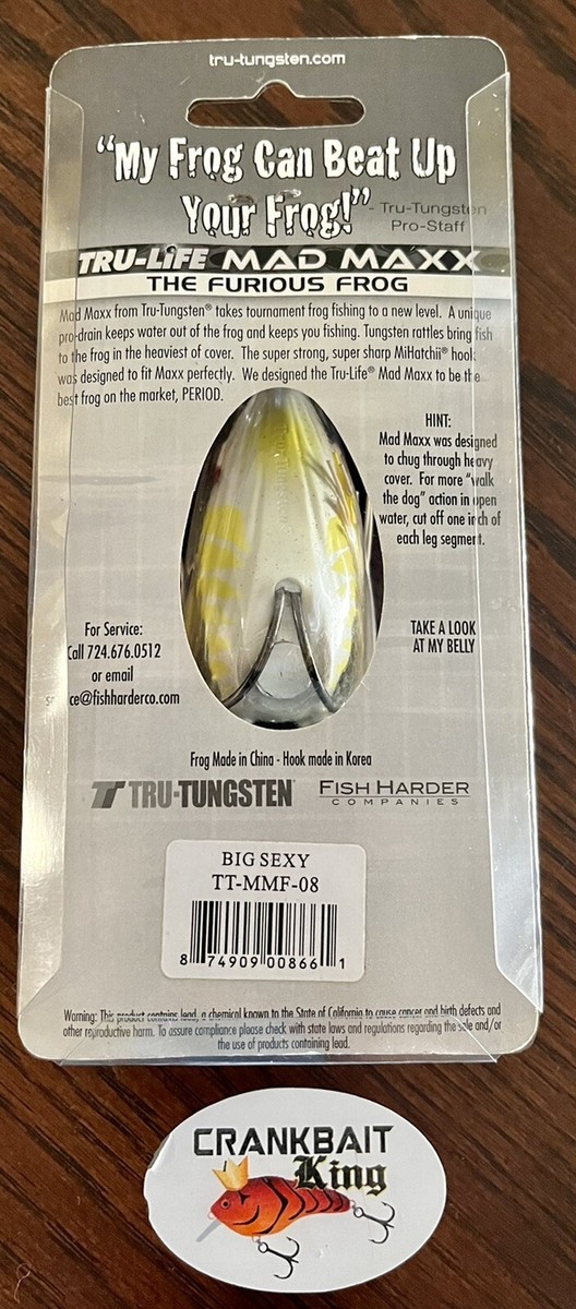 RARE Discontinued Tru Tungsten Mad Maxx Frog Big Sexy Color