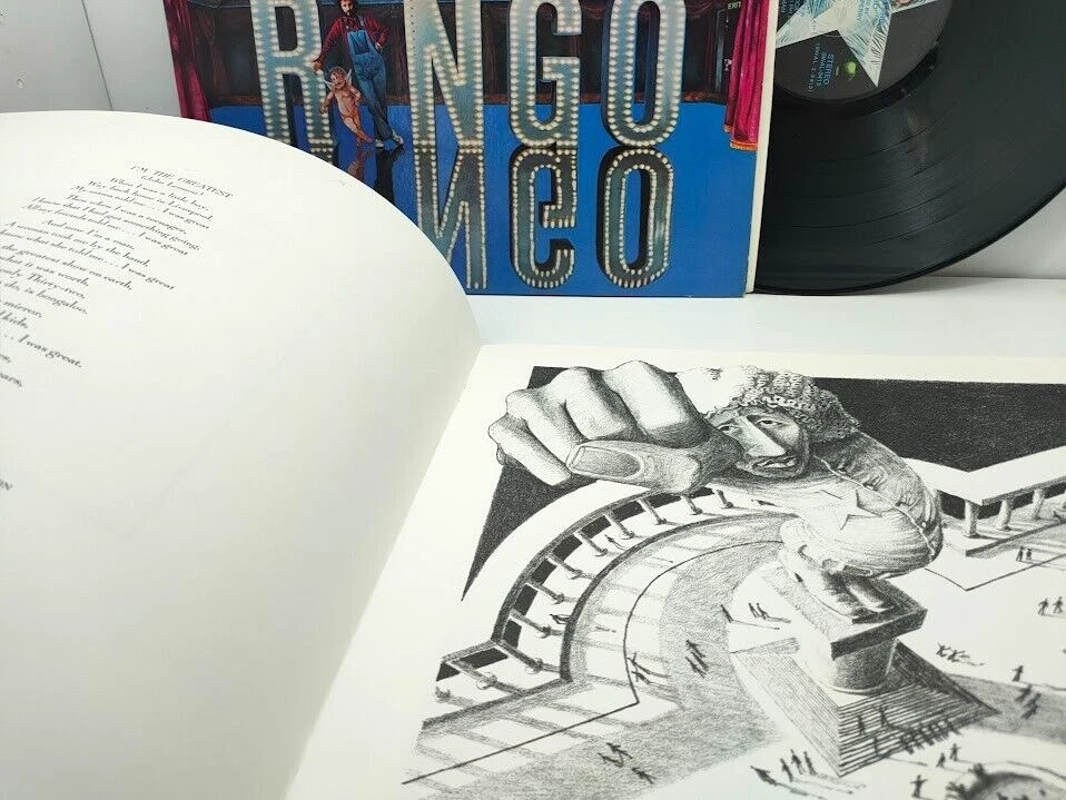 RINGO STARR "RINGO" SELF-TITLED BEATLES W/ ART BOOKLET '73 SWAL-3413 LP - Image 3 of 4