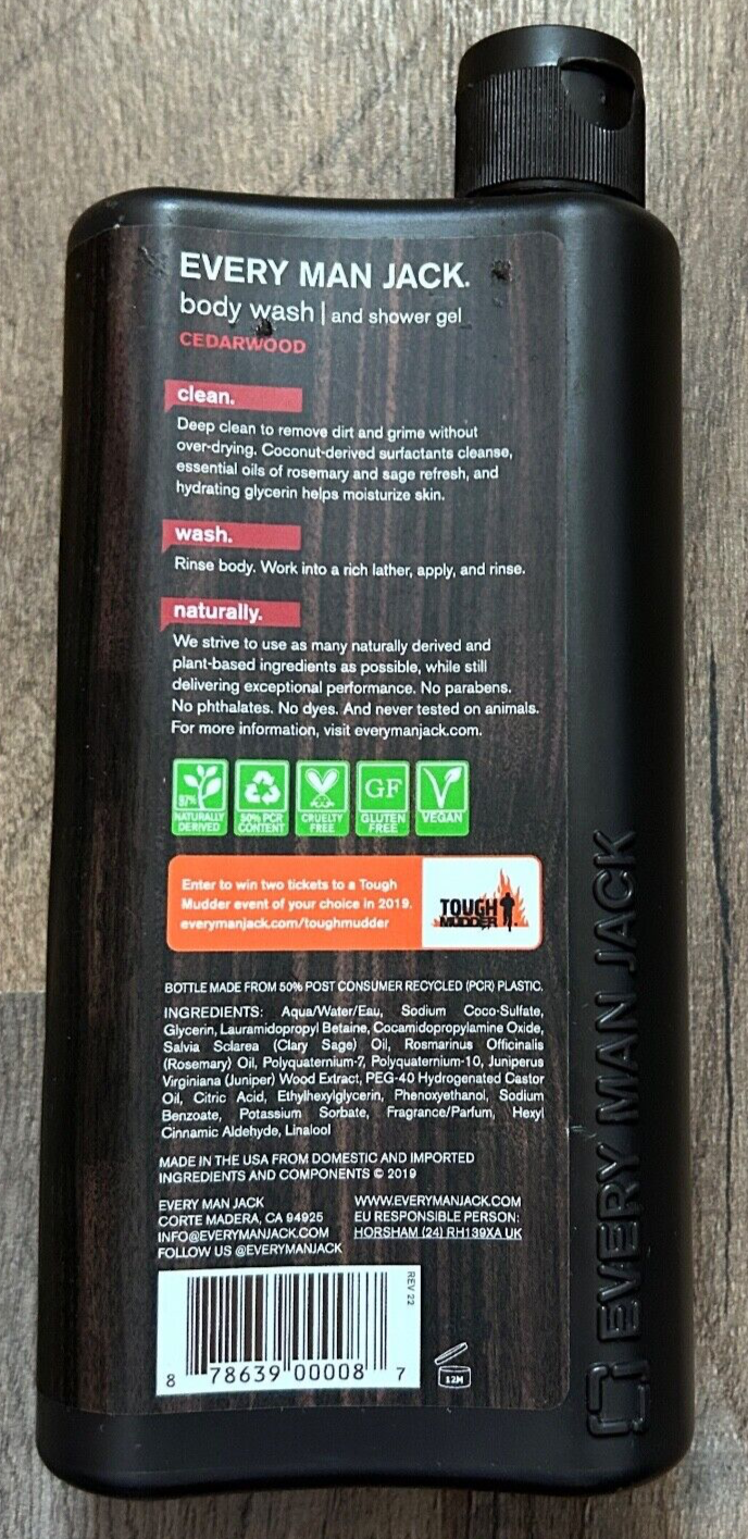 Every Man Jack Body Wash 16.9ozCedarwood eBay
