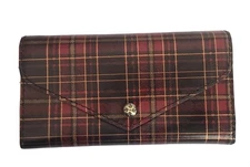 Patricia Nash Cori Leather Envelope Wallet-Red Tartan-NWT-Orig. $109.00