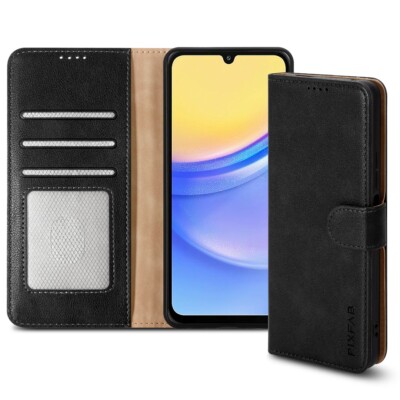 Wallet Case für Samsung Galaxy A16 RFID Leder Flip Handy Cover & Displayschutz