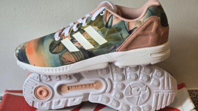女性スライド Adidas ZX Flux Torsion Multicolor Flower