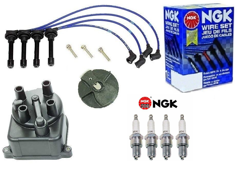 FOR Acura Integra B18B1 NGK Blue TuneUp Kit Cap Rotor Spark Plugs Wire Set Kit eBay