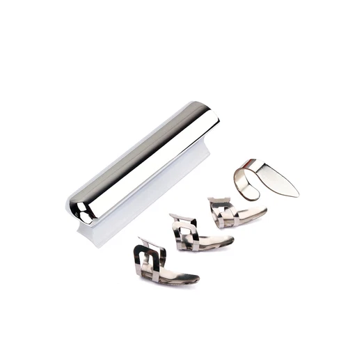 Stainless Steel Lap Pedal Steel Guitar Slide Tone Bar Stick & Guitar Finger Pick