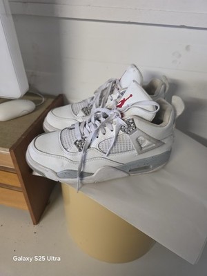 Nike Air Jordan 4 Retro White Oreo - Maat 42 - Wit Grijs Spikkel - CT8527-100