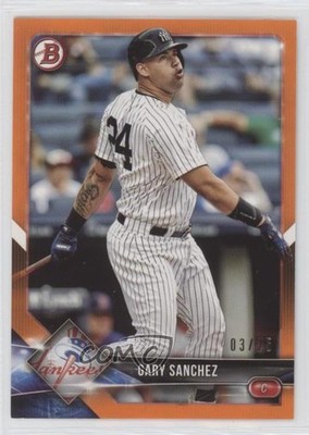 2018 Bowman Orange 3/25 Gary Sanchez #97 5e4