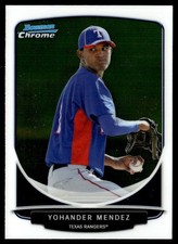 2013 Bowman Chrome Yohander Mendez Texas Rangers #BCP176