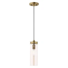 Livex Lighting - Art Glass - 1 Light Mini Pendant in Coastal Style - 5.13 Inches