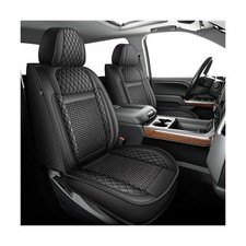Car Seat Covers Full Set Fit for Chevy Silverado GMC Sierra 1500/2500/3500HD ...