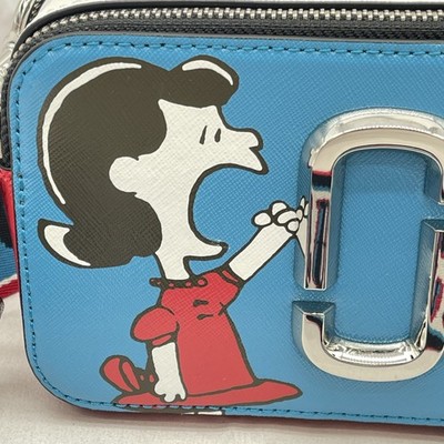 Marc Jacobs Peanuts X The Snapshot Crossbody Bag - Blue for sale