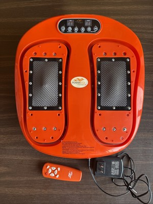 #ad PowerLegs by Powerfit PL 1911 Shiatsu Vibration Foot Calf Massager with Remote $49.99