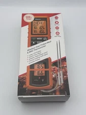 Therm Pro Remote Food Thermometer With Probes TP-20B Orange 500ft range