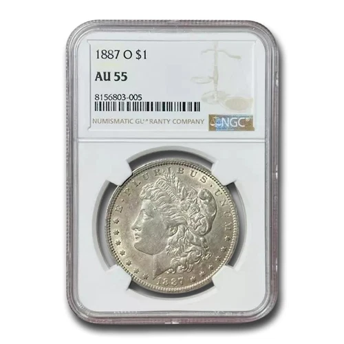 1887-O Morgan Dollar AU-55 NGC