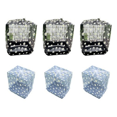 Drawstring Bird Cage Mesh Cover Skirt for Cleaning Floor Around BirdCages