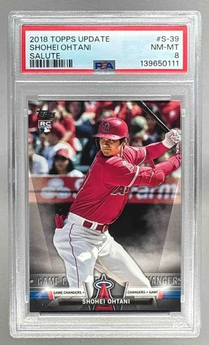 139650111 Shohei Ohtani 2018 Topps Update #S-39 Salute Rookie RC PSA 8