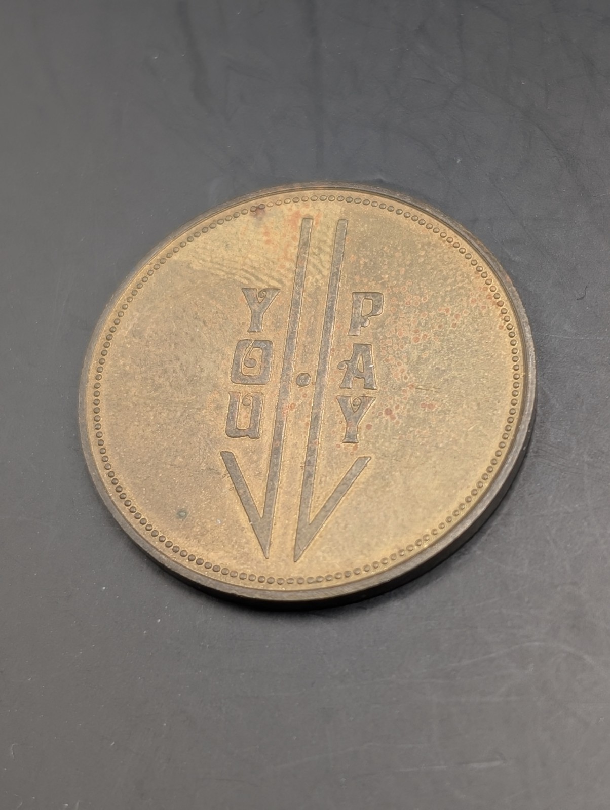 MINT WEDDING RINGS TOKEN YOU PAY Me SUTTON SURREY. VINTAGE DECISION MAKER. 