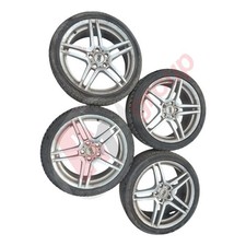 DRC 5 SPOKE WHEELS WITH GOOD TIRES SET 18" 5X112 DRC