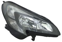 Scheinwerfer Rechts FüR Opel Corsa E 14- Schwarz Tagfahrlicht H7 Lwr Stellmotor