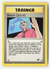 Gym Challenge #111/132 Blaine's Quiz #2 on eBay