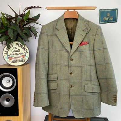 HOUSE of BRUAR (38R) Tweed Shooting Check Windowpane Modern