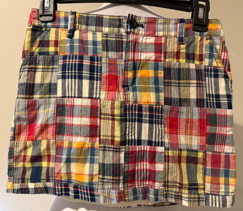 POLO by RALPH LAUREN Girls Madras Plaid Skirt - Sz 12