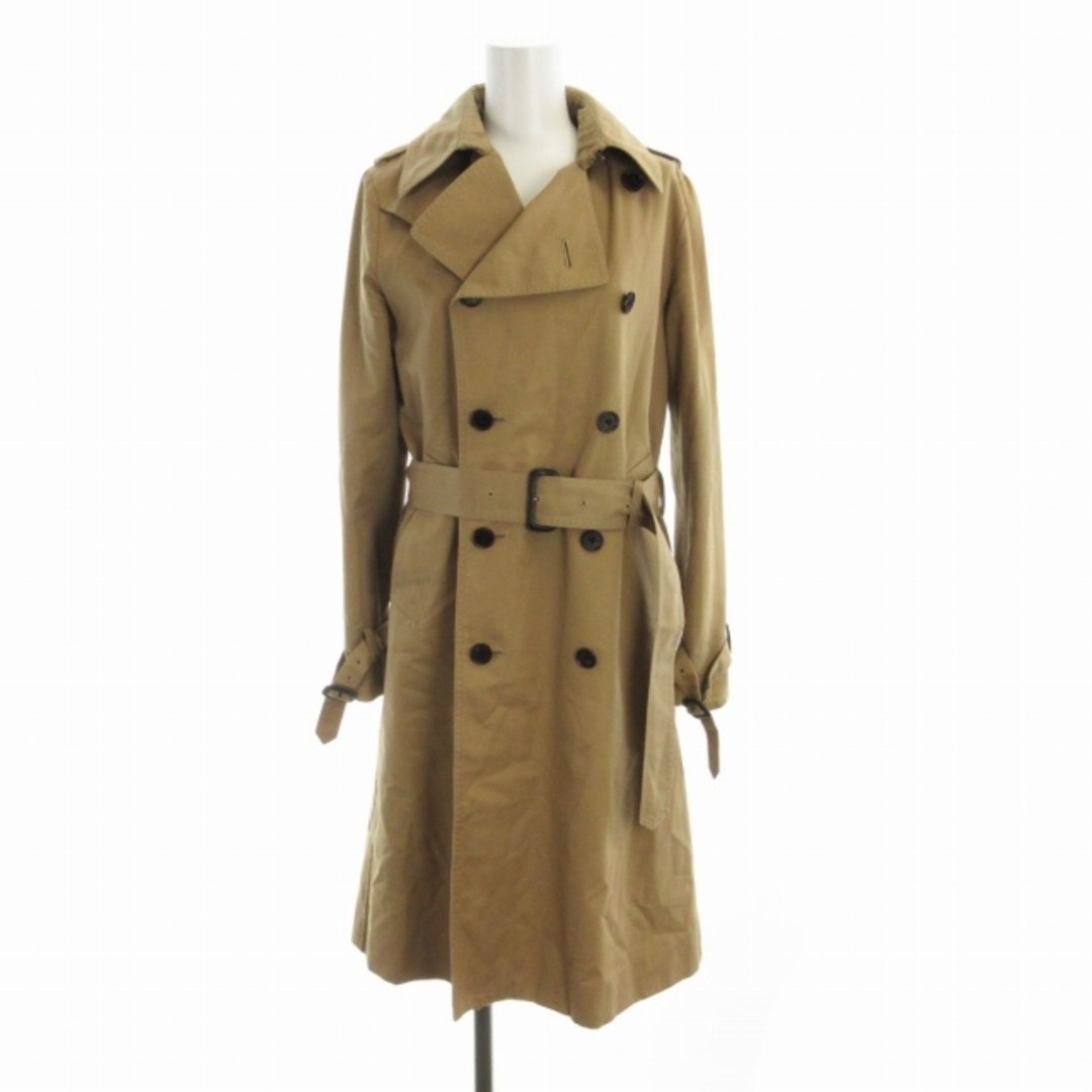 Green trench coat long with liner belted 2 brown RO shoulder