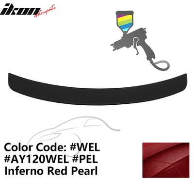 Fits 11-23 Chrysler 300 300C 300S ABS #WEL Inferno Red Pearl Trunk Spoiler